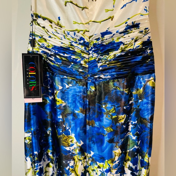 Elegant Strapless Floral Maxi Dress - Picture 5 of 6